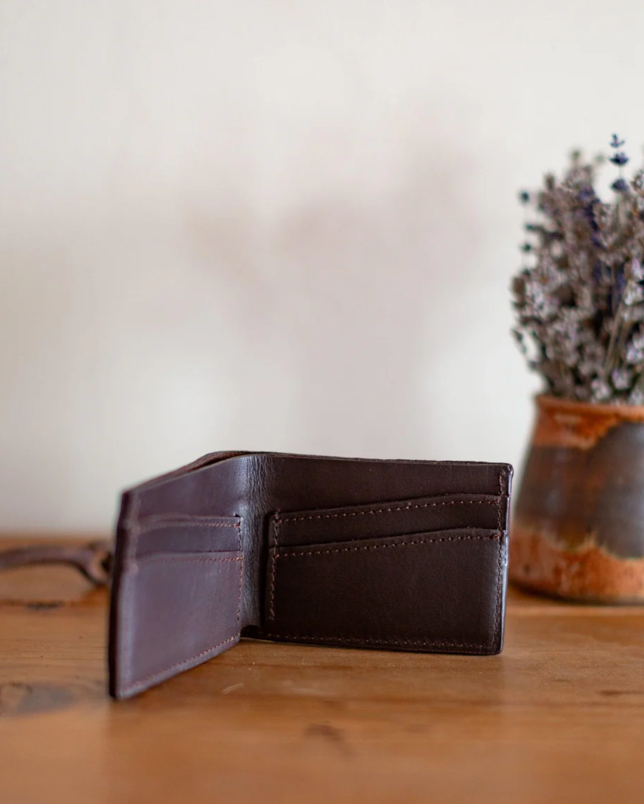 Bill Fold Leather Wallet