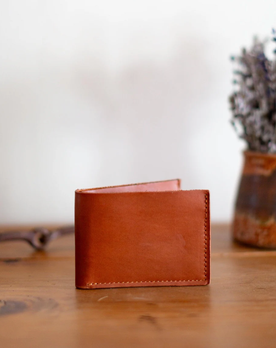 Bill Fold Leather Wallet