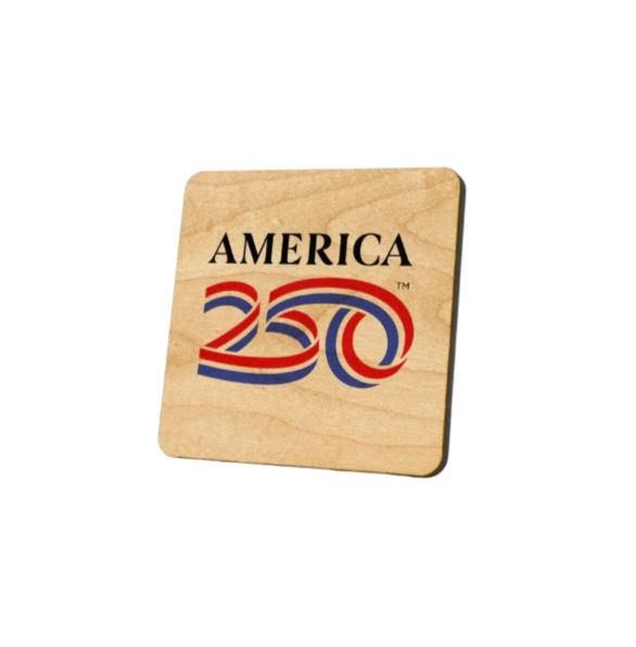 America 250 Logo Coaster Magnet