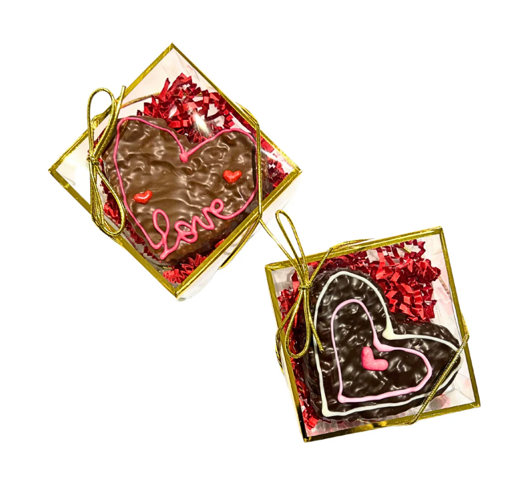 Heart-Shaped Peanut Butter Crunch Bomb - 1 Piece