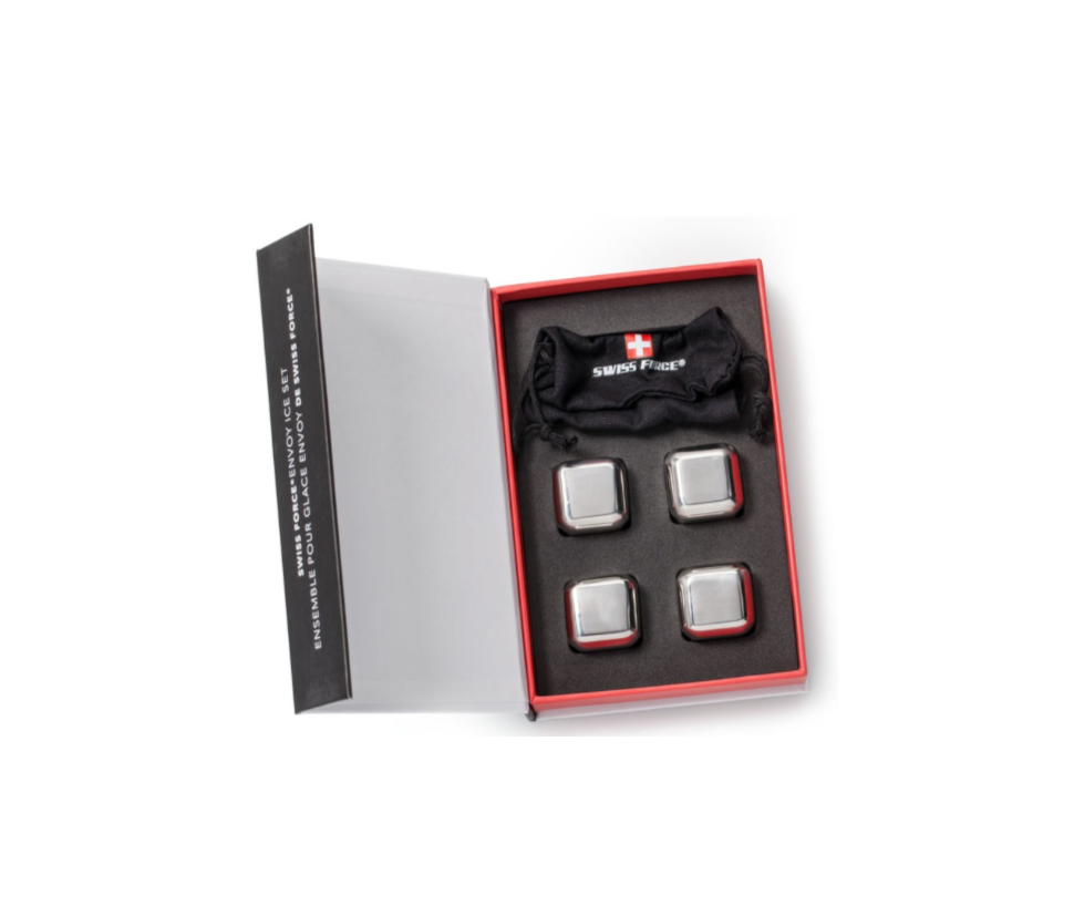 Custom Glasses & Ice Cubes Set