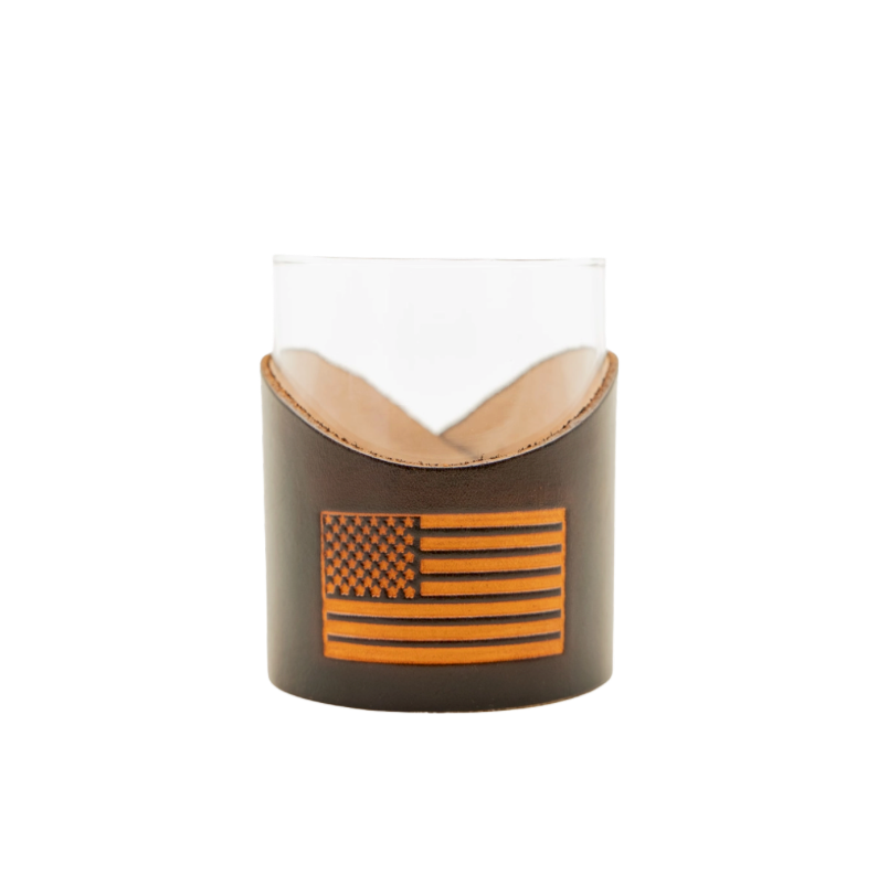 Lindy Leather Rocks Glass - Thumbnail 3
