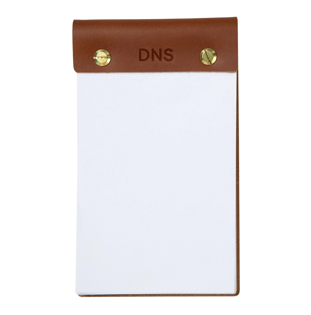Simon Pearce Glass Phone Stand & Leather Notebook Set