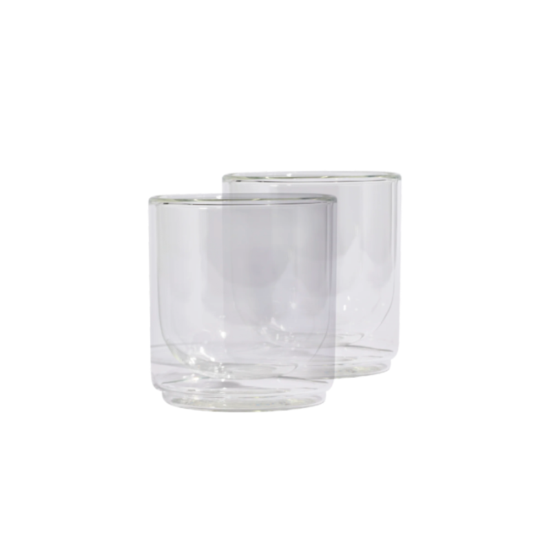 American Flag Co-Branded Glass Tumbler Set