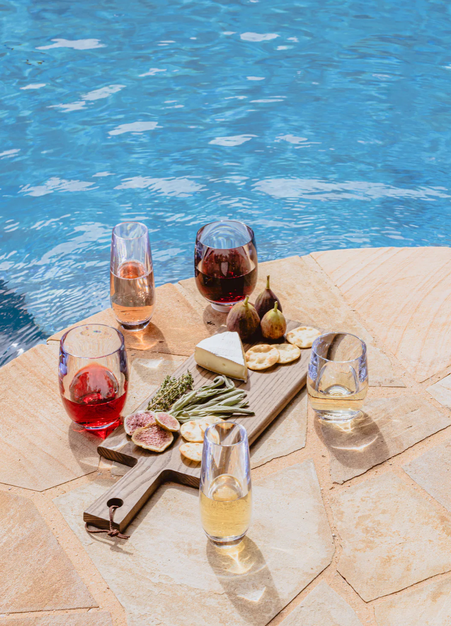 America 250 Co-Branded Stemless Wine Glass & Napkin Set