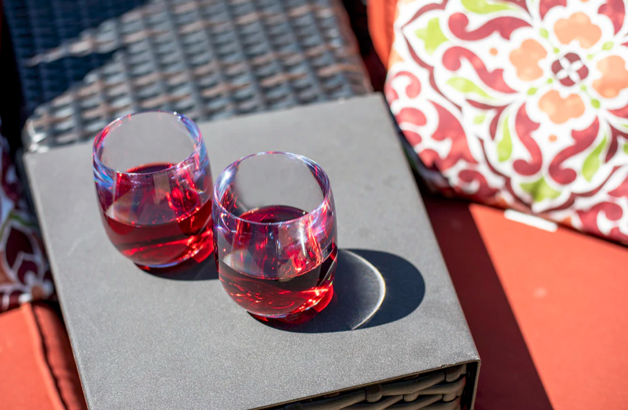 America 250 Co-Branded Stemless Wine Glass & Napkin Set