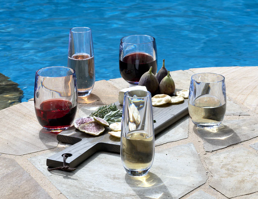 America 250 Co-Branded Stemless Wine Glass & Napkin Set