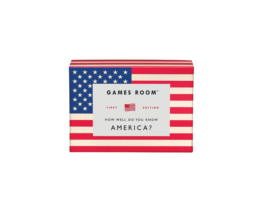 How Well Do You Know America? Quiz Game & Patriotic Popcorn Set