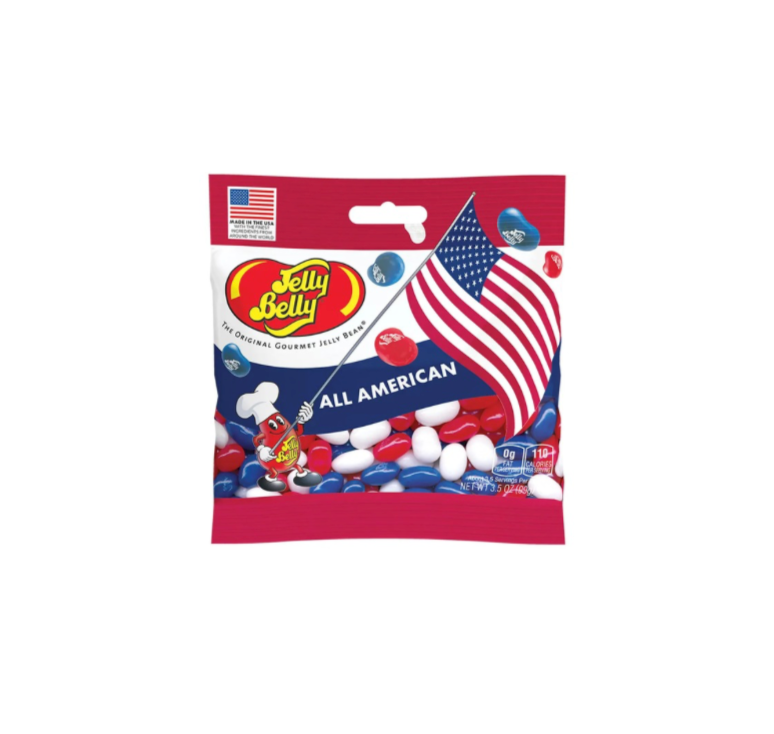 Engravable Star Paperweight & Red, White & Blue Jelly Beans Set