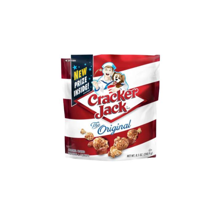 America 250 Engraved Mini Baseball Bat & Cracker Jack Set