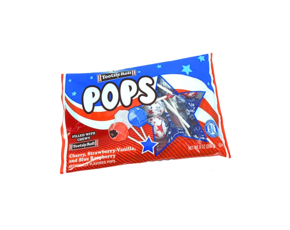 America 250 Wood Coaster & Patriotic Tootsie Pops Set