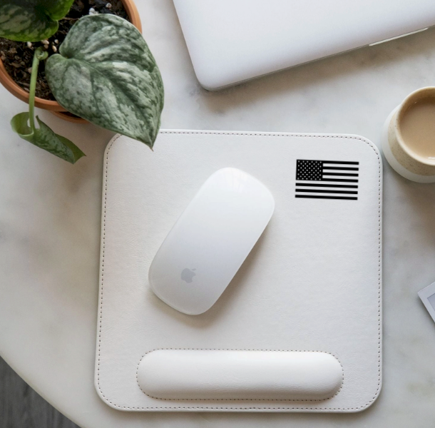 Personalized Leather Mouse Pad