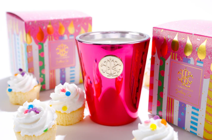 Birthday Cake Scent Designer Box Candle