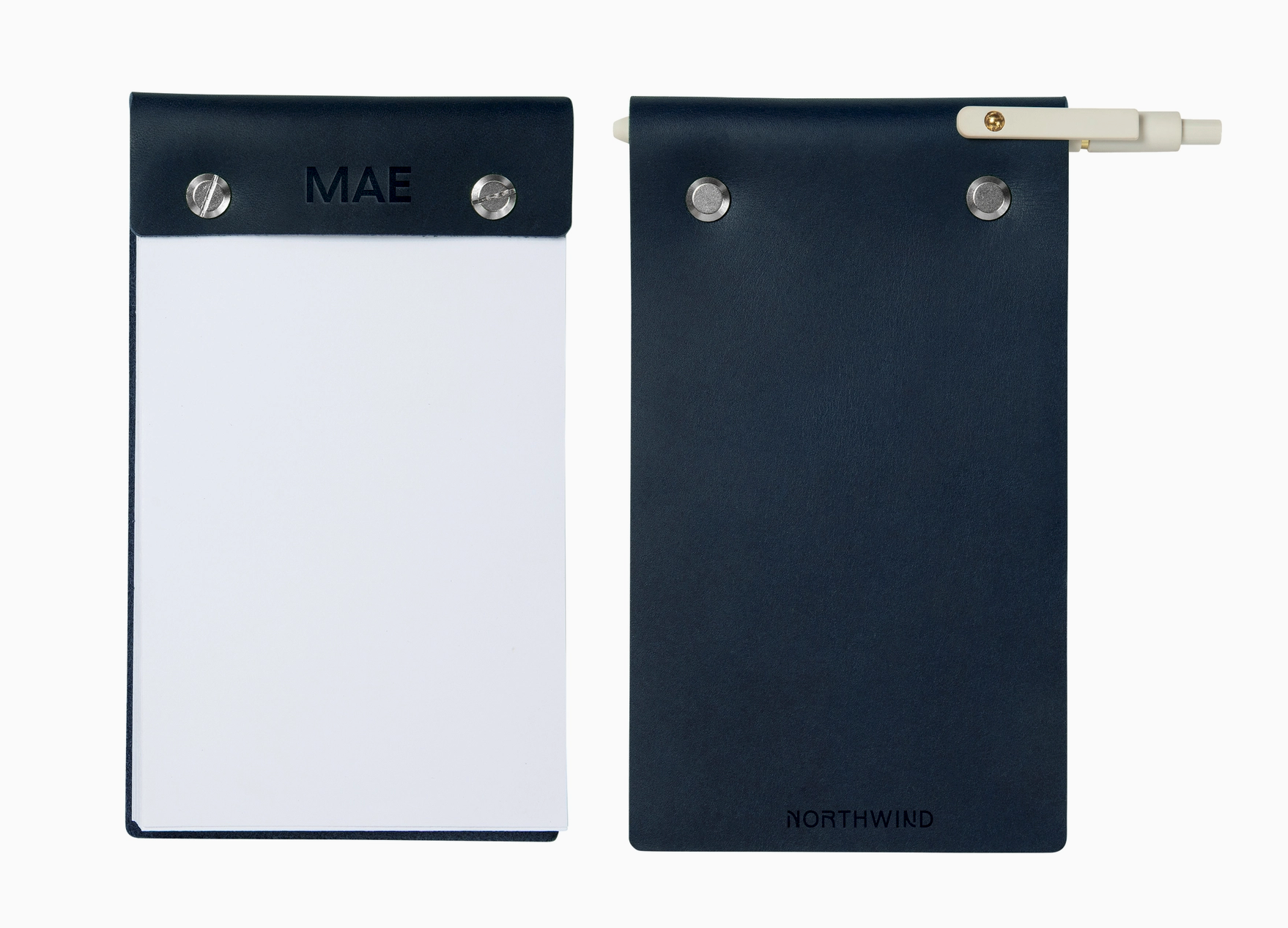 Leather Desk Jotter & Holiday Shortbread Set