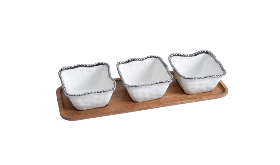 Salerno Four Piece Entertaining Set