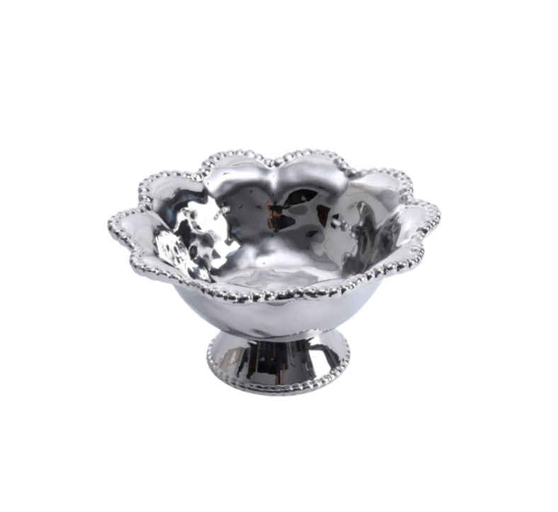 Verona Flower-Shaped Footed Bowl