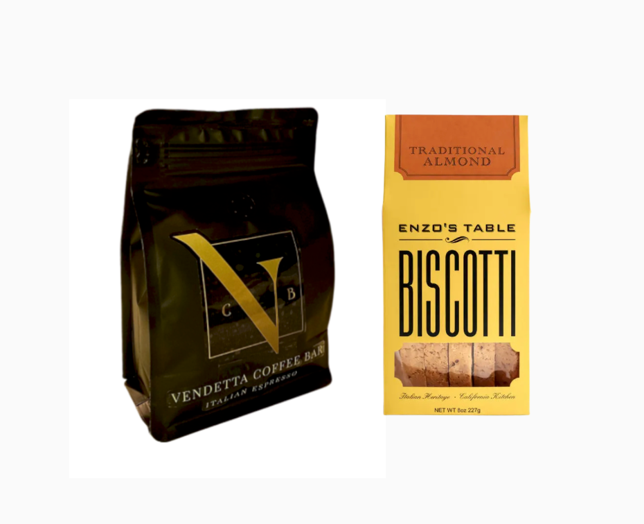 Italian Coffee & Cookies Set