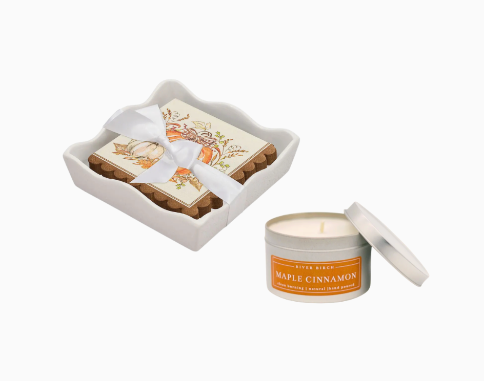 Harvest Table Candle & Napkin Set