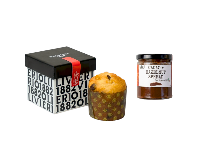 Italian Holiday Panettone & Hazelnut Spread Set