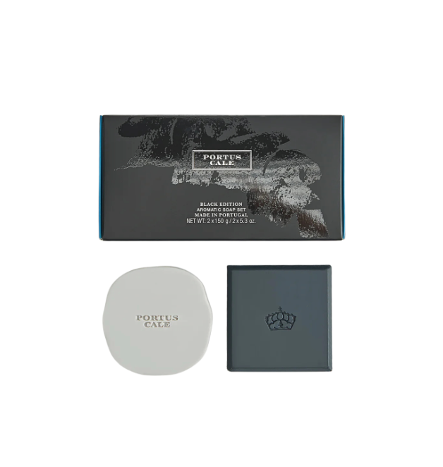 Black Edition Portus Cale Aromatic Soap Set
