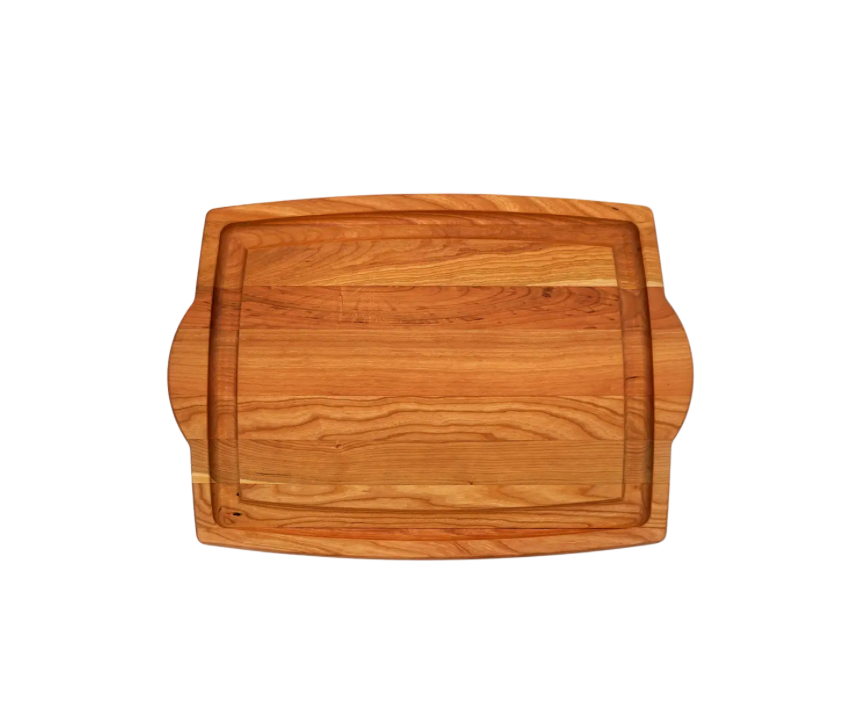 Cherry Wood Carving Board with Handles