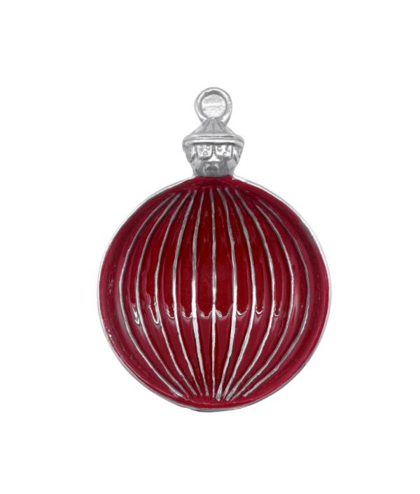 Mariposa Red Ornament Candy Dish