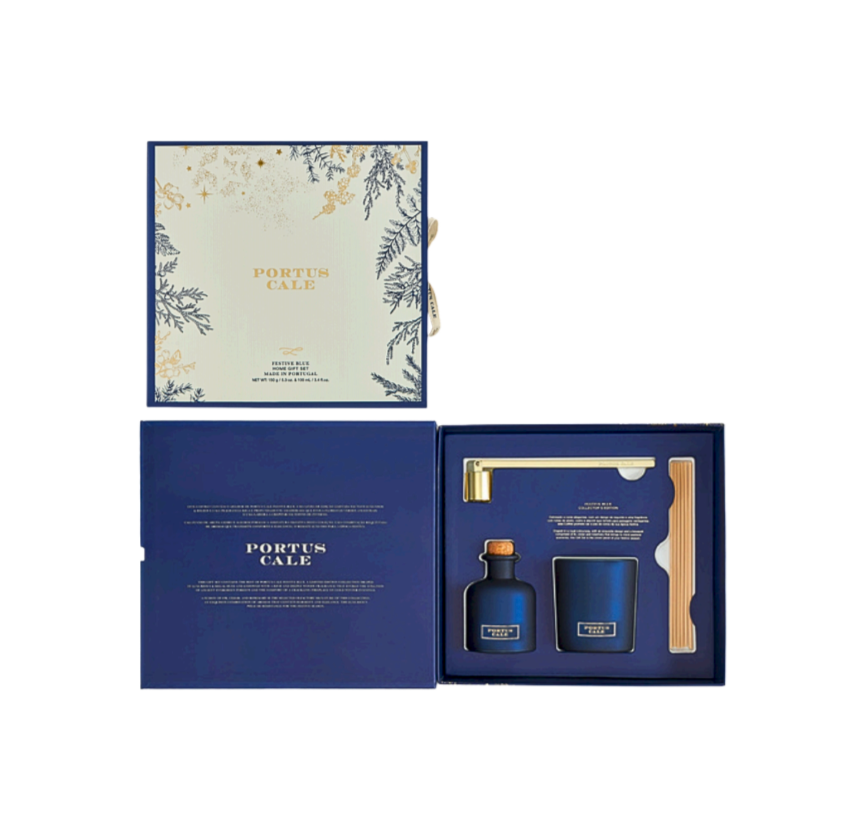 Portus Cale Festive Blue Home Gift Set