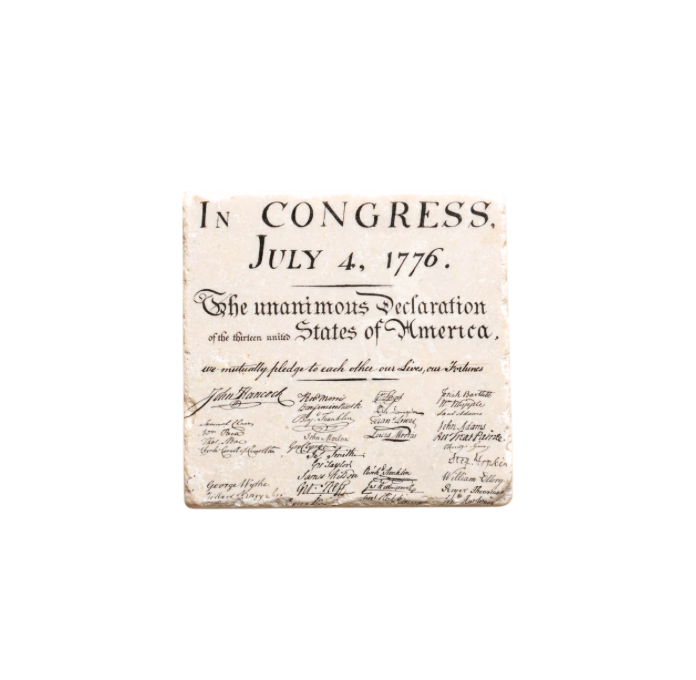 Declaration of Independence Tile Coaster