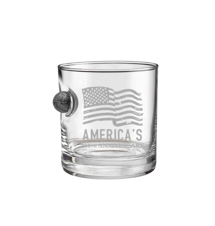 Benshot 250th Anniversary Musket Rocks Glass
