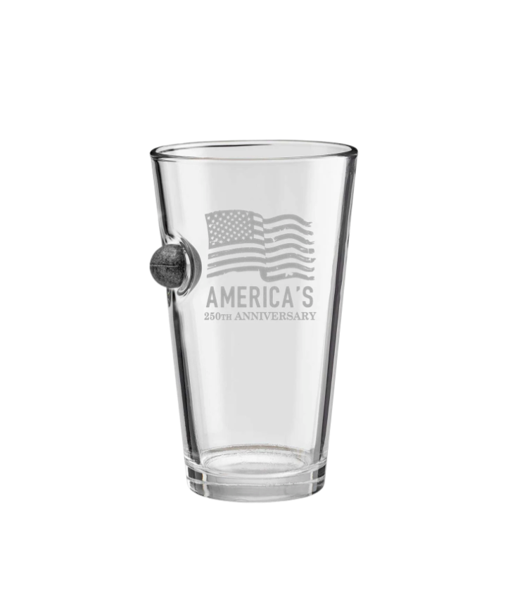 Benshot 250th Anniversary Musket Pint Glass