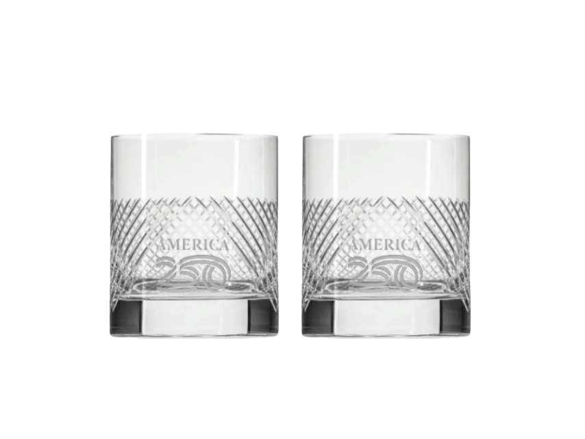 America 250 Bourbon Street Rocks Glass - Set of Two