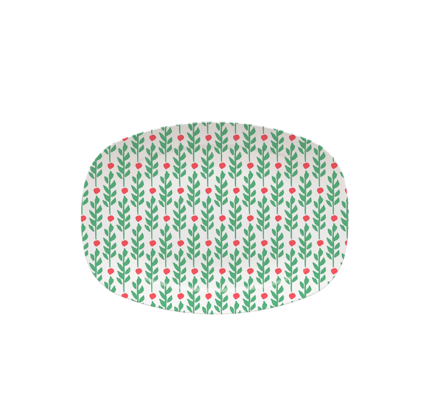 Mariposa Holly Berries Platter