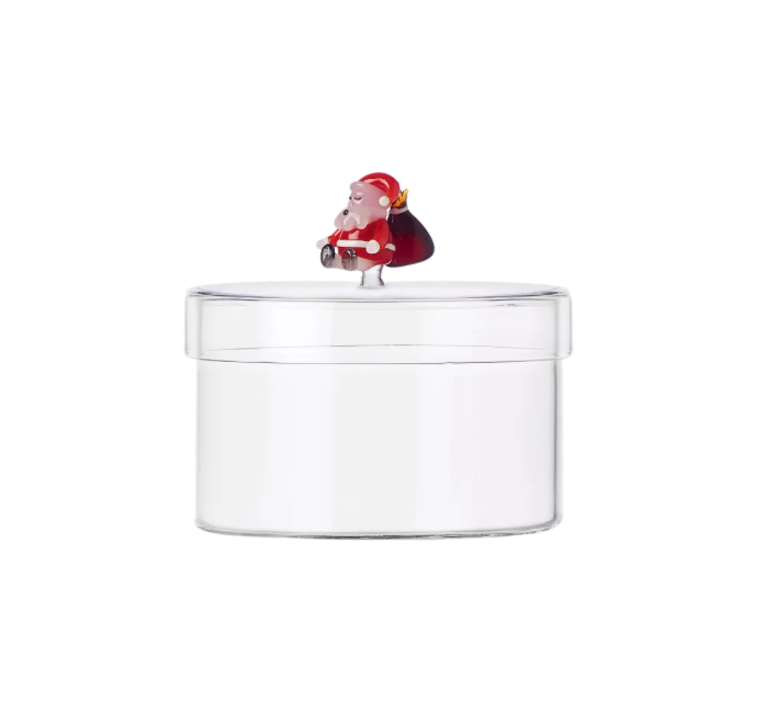 Ichendorf Glass Box With Santa With Sack