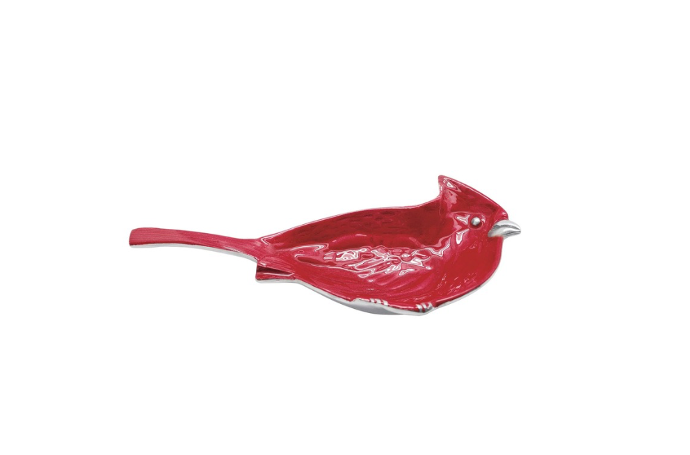 Mariposa Red Cardinal Nut Dish