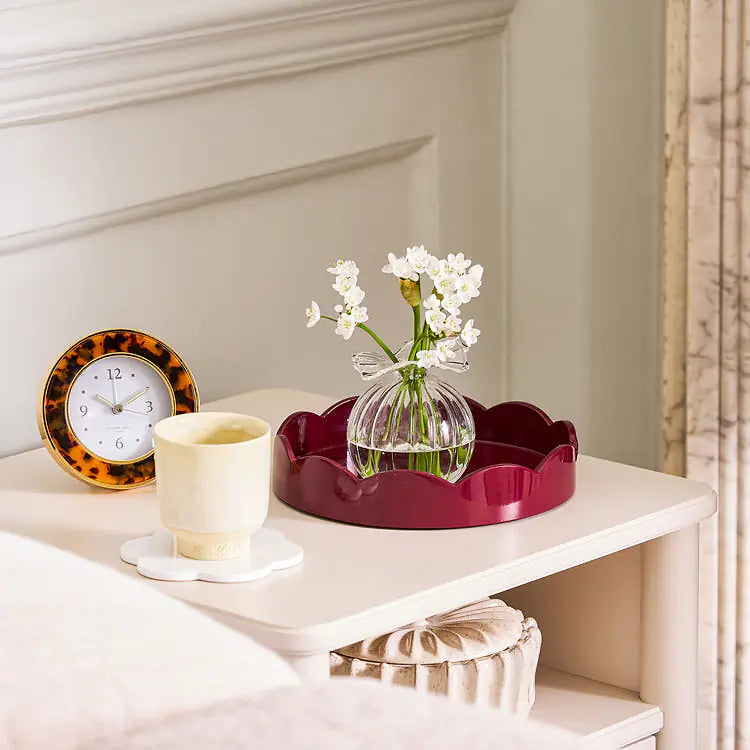 Addison Ross Round Small Lacquered Scallop Trays