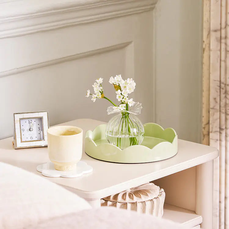 Addison Ross Round Small Lacquered Scallop Trays