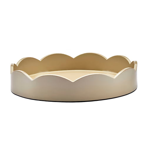 Addison Ross Round Small Lacquered Scallop Trays