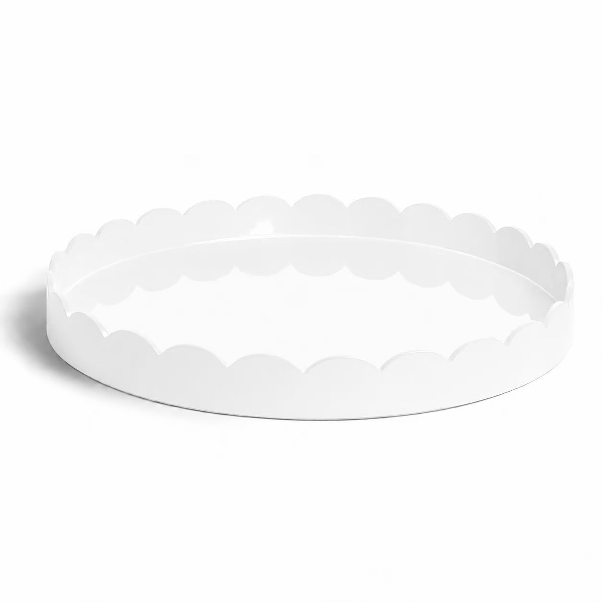 Addison Ross Round Large Lacquered Scallop Trays