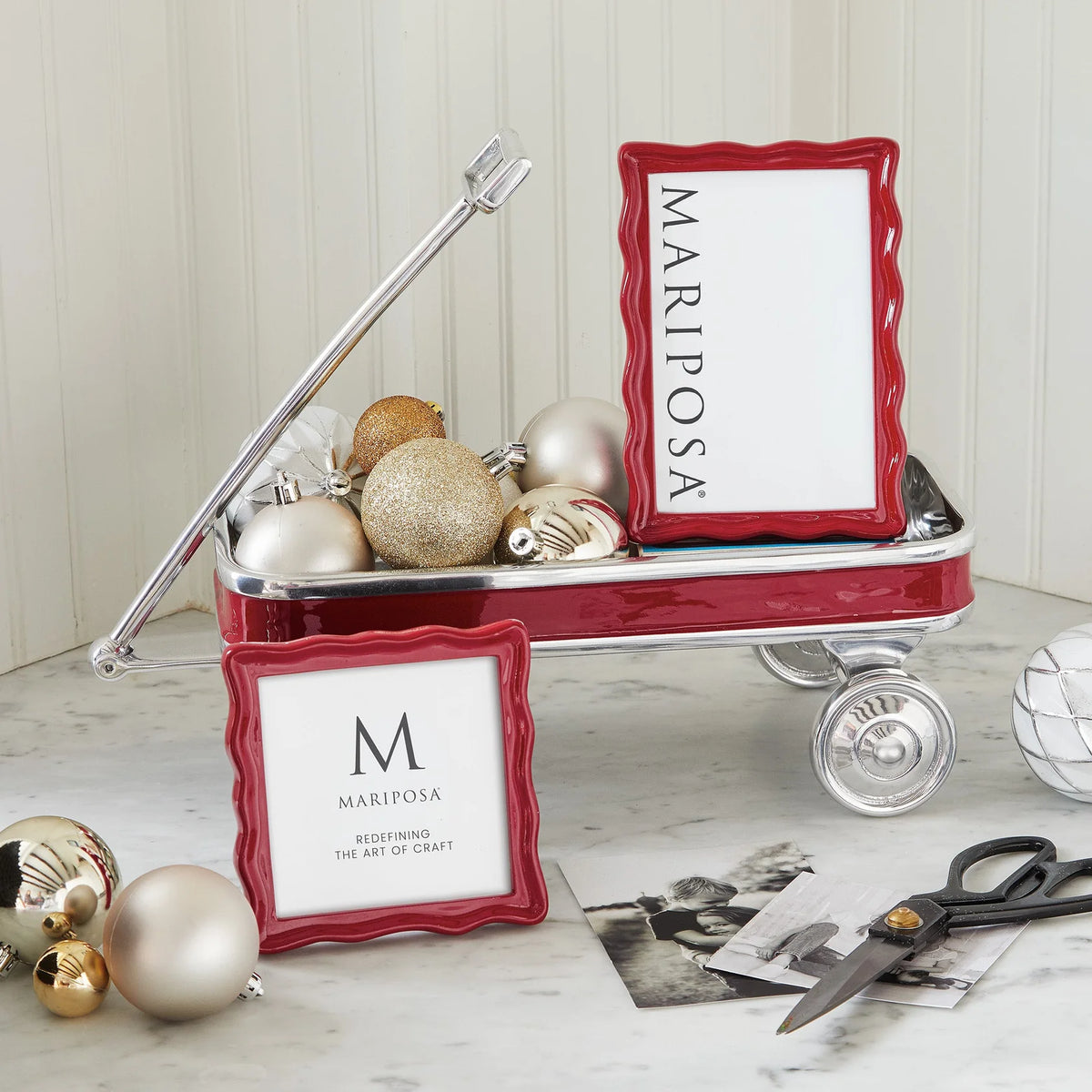 Mariposa Wavy Red 4x4 Picture Frame