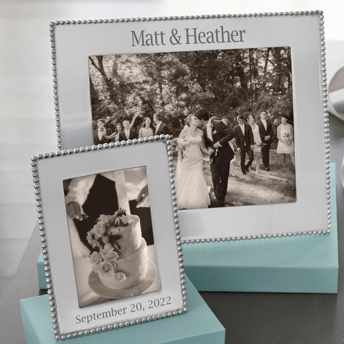 Mariposa Beaded Engravable Frames