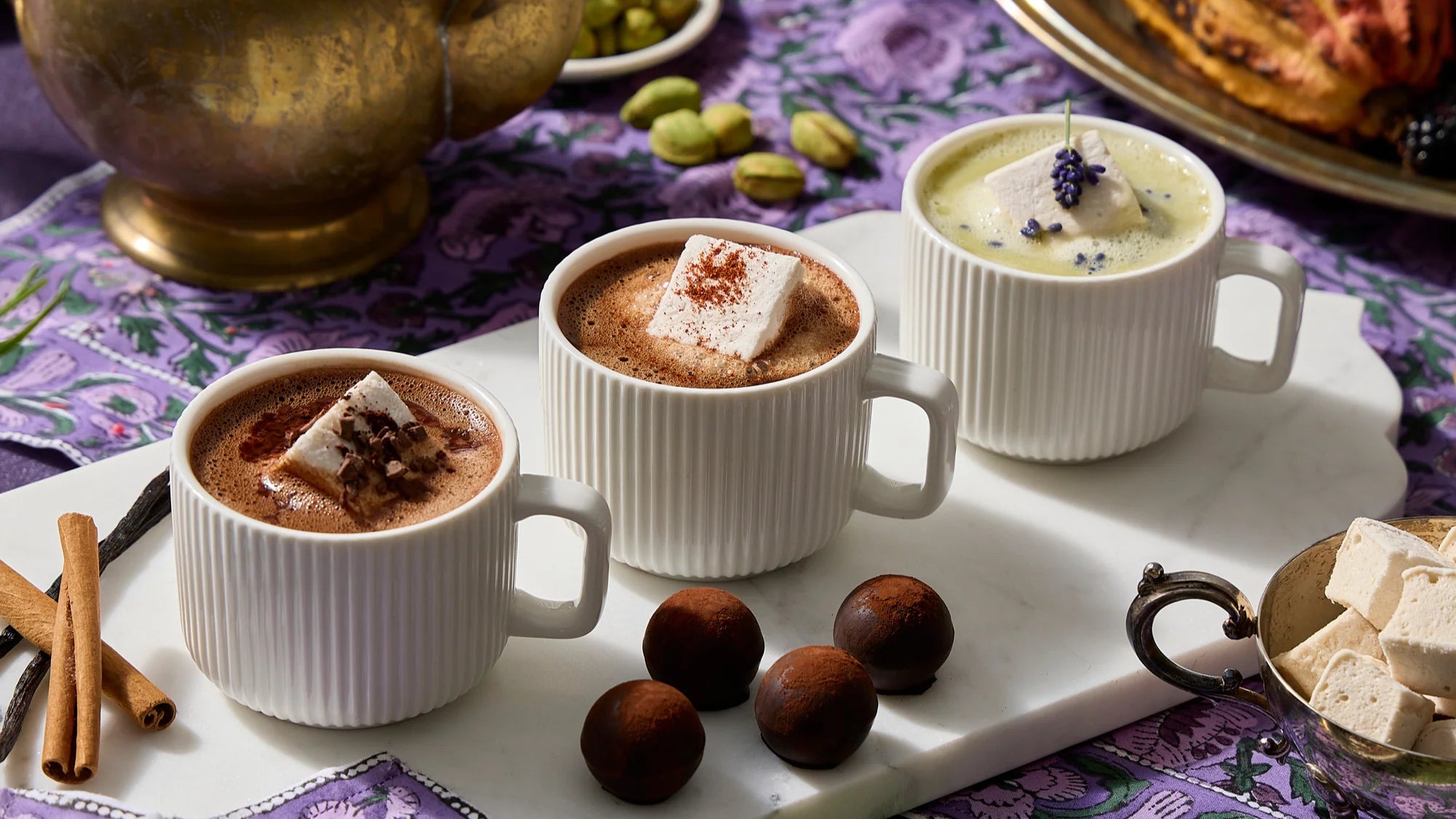 Artisan Hot Cocoa & Marshmallow Mug Set