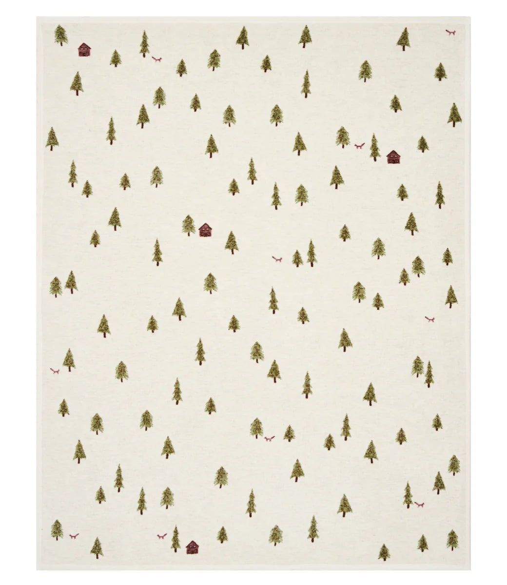 Winter’s Walk Jacquard Throw Blanket