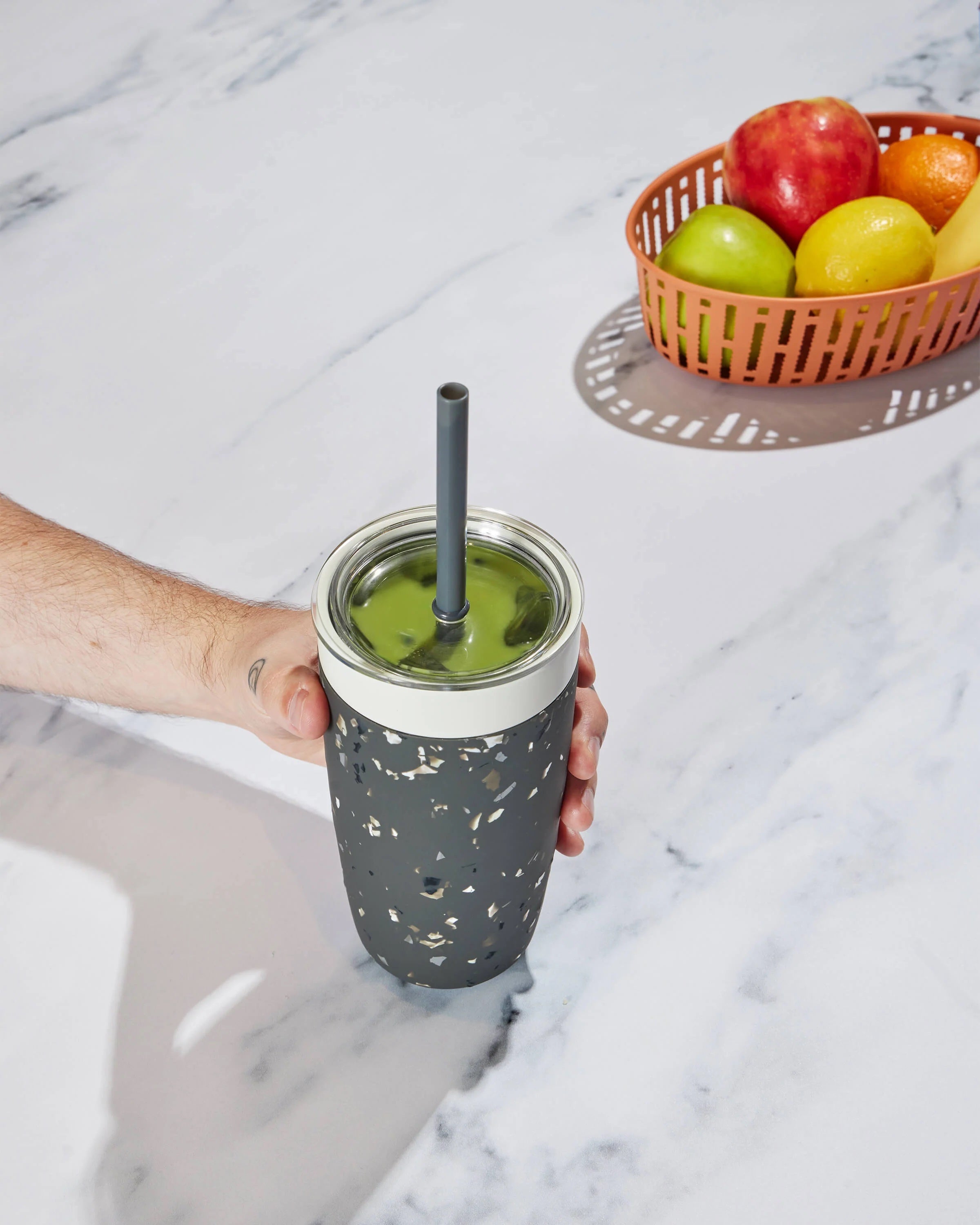 Insulated Tumbler With Straw Lid