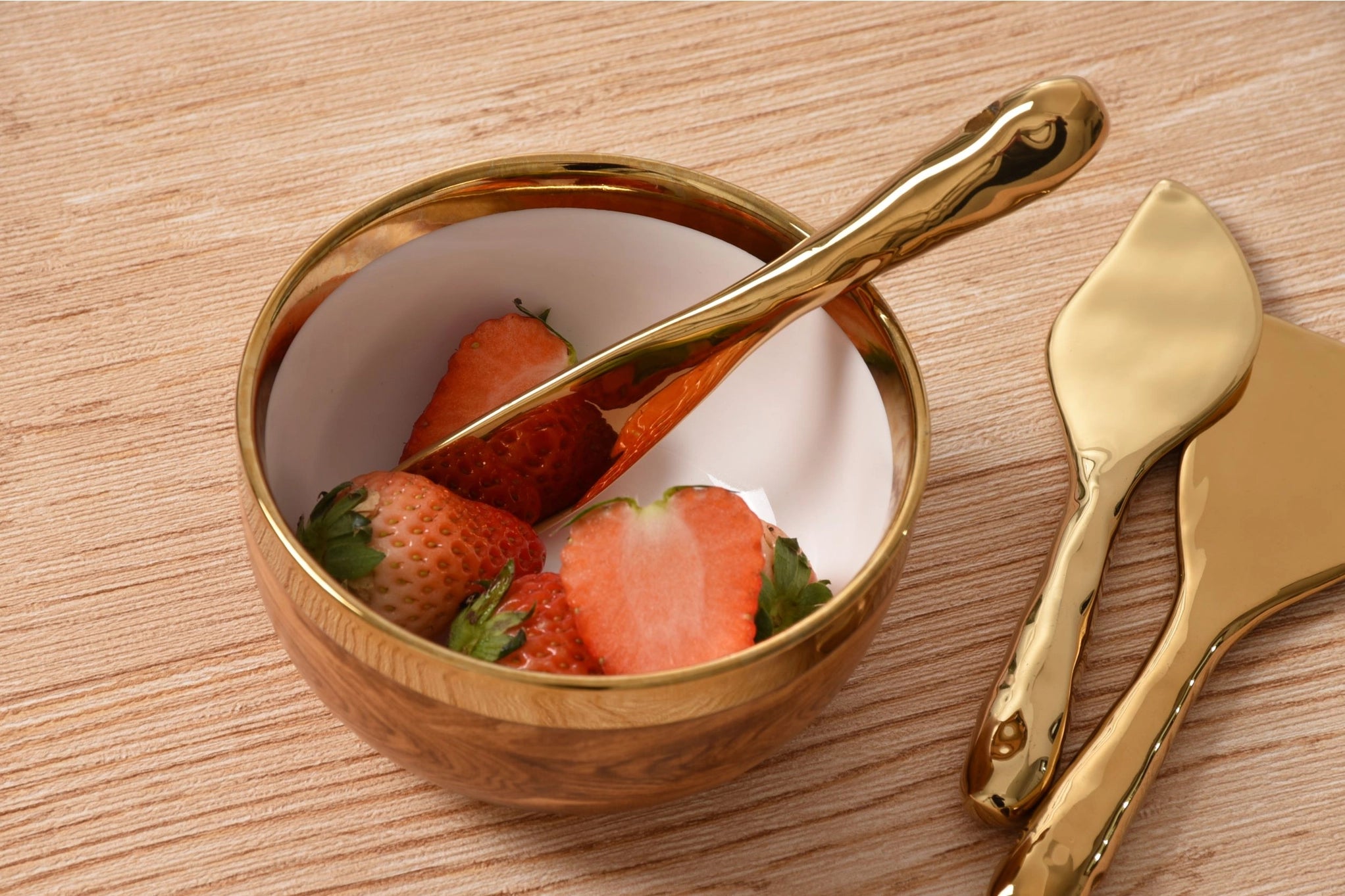 Gold Cheese Knives, Set of 3