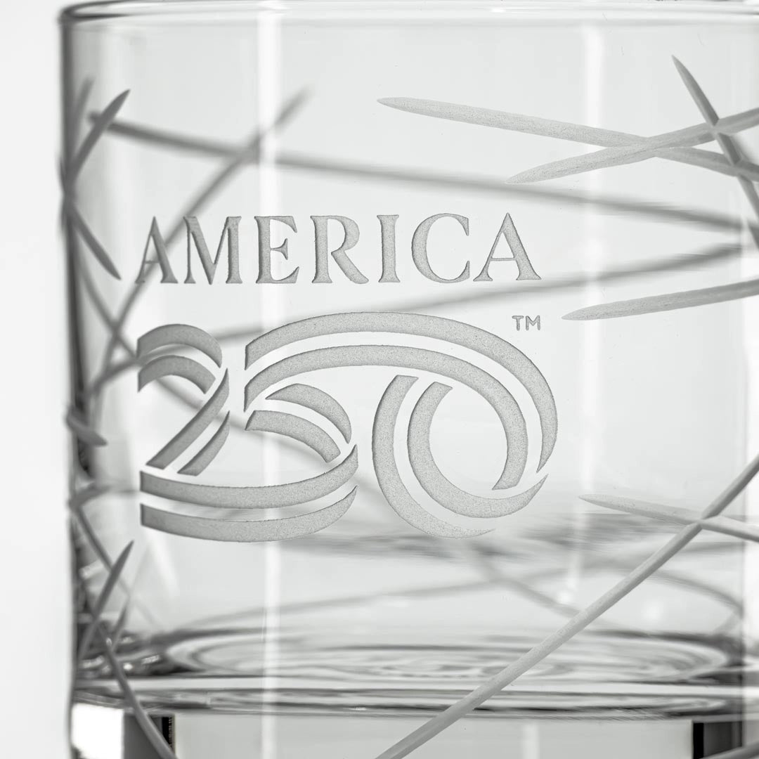 America 250 Co-Branded Longitude Rocks Glass Set