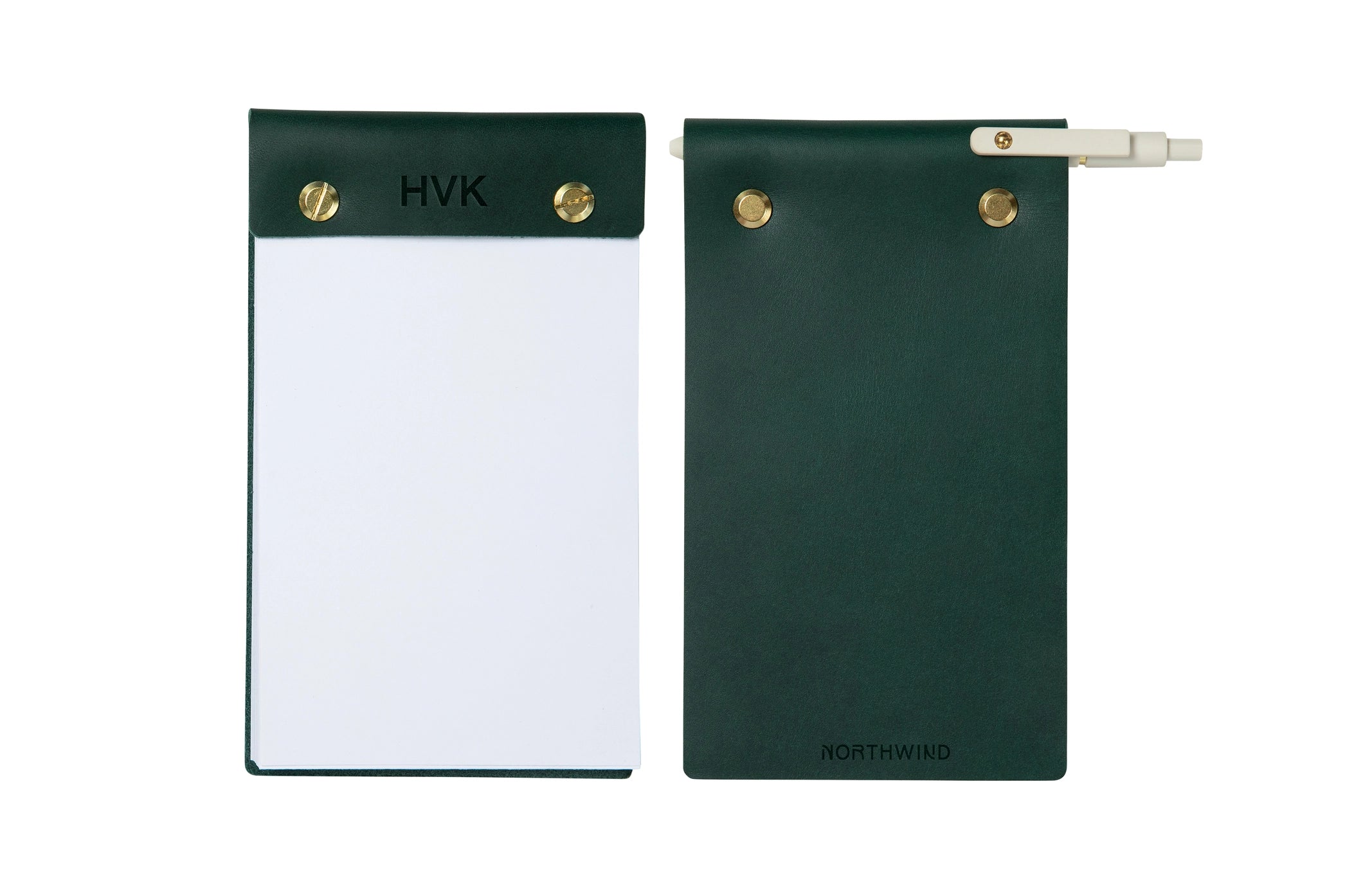 Simon Pearce Glass Phone Stand & Leather Notebook Set