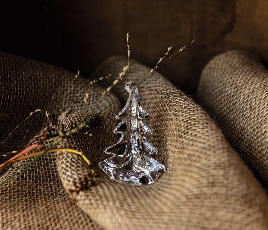Simon Pearce Vermont Evergreen Glass Ornament