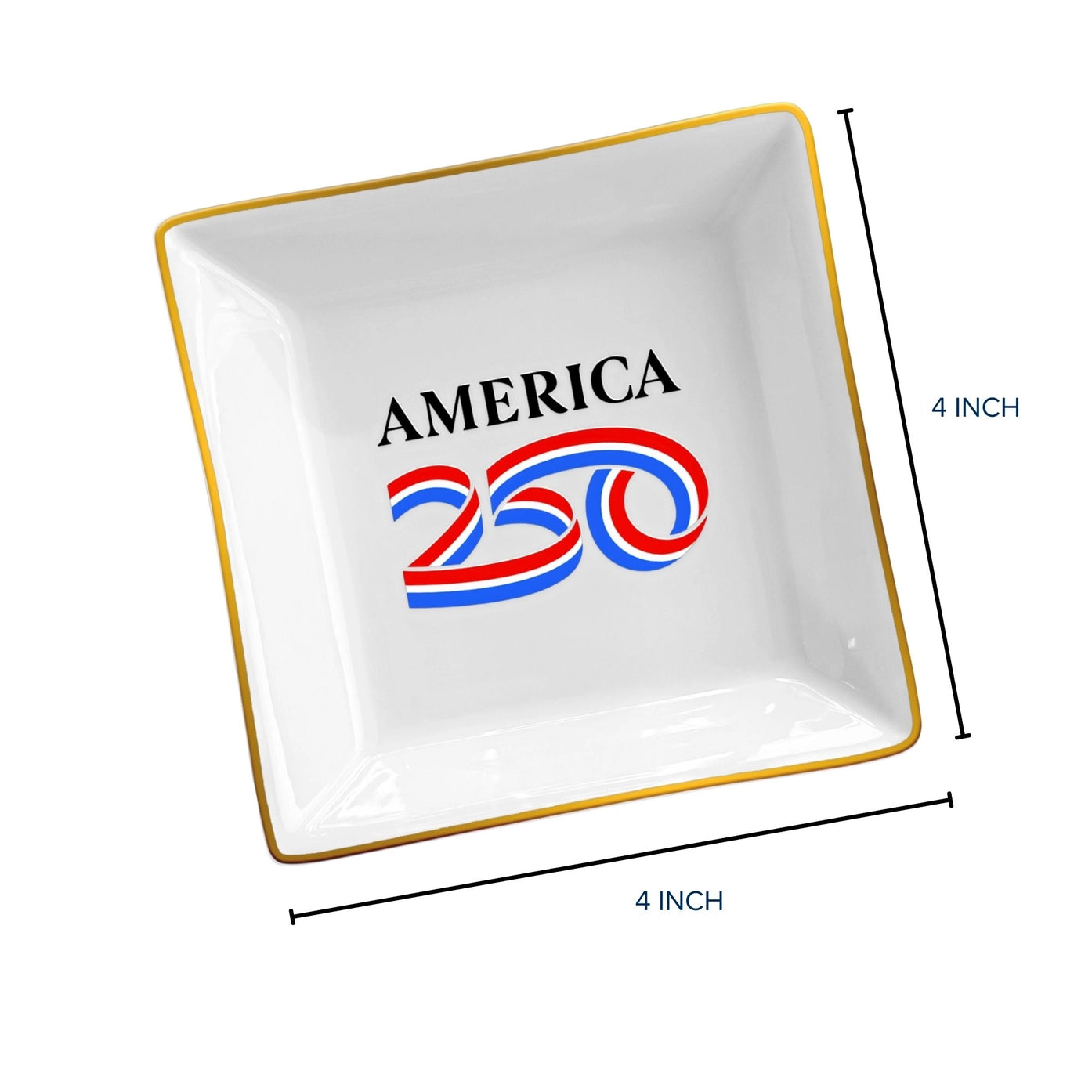 America 250 Square Trinket Tray Dish - Officially Licensed