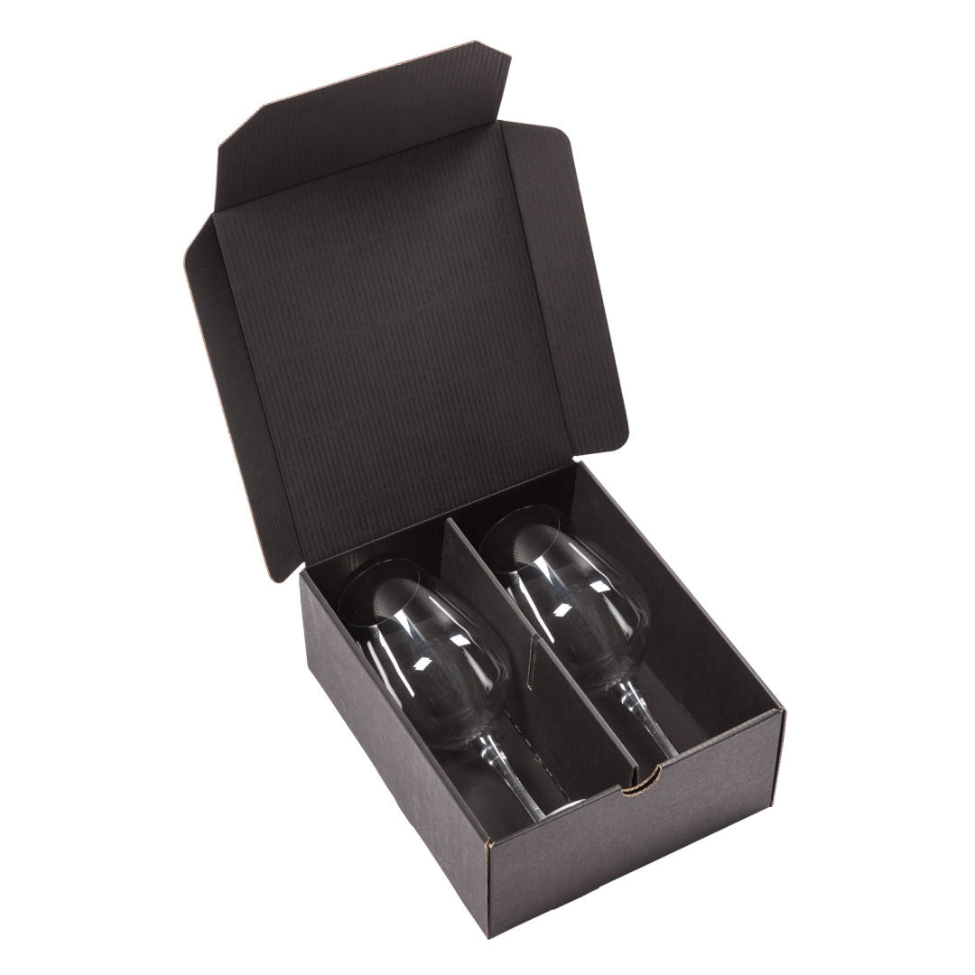 Branded Riedel Wine Glasses & Mariposa Coaster Set