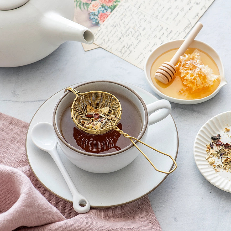 Ruby Holiday Tea & Honey Set